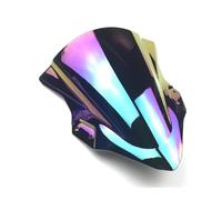 TOPOLVLCKC For Ninja400 For EX400 2018 2019 2020-2023 Motorcycle Double Bubble Windshield Deflector Protector Wind Screen motorcycle windshield spoiler(Iridium)