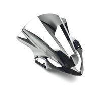 TOPOLVLCKC For Ninja400 For EX400 2018 2019 2020-2023 Motorcycle Double Bubble Windshield Deflector Protector Wind Screen motorcycle windshield spoiler(Silver)