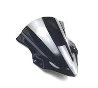 TOPOLVLCKC For Ninja400 For EX400 2018 2019 2020-2023 Motorcycle Double Bubble Windshield Deflector Protector Wind Screen motorcycle windshield spoiler(Black)