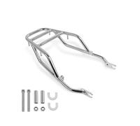 TOPOLVLCKC For W800 ABS For W 800 CAFE Rear Luggage Rack Sissy Bar Shelf And Backrest Touring Tail Rail Cargo Carrier Hold Black motorcycle rear luggage rack(Chrome)