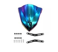 TOPOLVLCKC For Y&amaha For MT03 For MT-25 2020-2023 Motorcycle Front Windshield Deflector Grid Aluminum Alloy Decorative Panel Suitable motorcycle windshield spoiler(Colors 20-23)