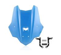 TOPOLVLCKC For Y&amaha For MT10 For FZ10 2016-2021 Wolf Line Motorcycle Windshield Front Fairing W/Bracket motorcycle windshield spoiler(Blue)