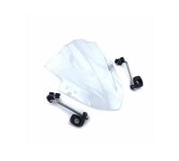 TOPOLVLCKC For Z1000 Z800 Z250 Z300 Z750 Z750R ER4N ER6N ER6F 2004-2015 Plastics Windscreen Deflectors Motorcycle Windshield motorcycle windshield spoiler(Clear)