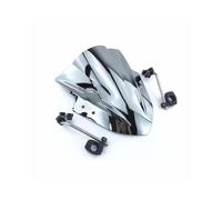 TOPOLVLCKC For Z1000 Z800 Z250 Z300 Z750 Z750R ER4N ER6N ER6F 2004-2015 Plastics Windscreen Deflectors Motorcycle Windshield motorcycle windshield spoiler(Chrome)