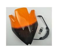 TOPOLVLCKC For Z750R 2007-2012 Windshield Windscreen Wind Deflectore Smoke Black Spoiler motorcycle windshield spoiler(Orange)
