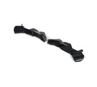 TOPOLVLCKC For ZX-6R ZX6R Motorcycle Accessories With Fixed Wing Kit Black Green Carbon Fiber Color Motorcycle spoiler(Black color)