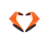 TOPOLVLCKC For ZX10R ZX-10R 2021-2025 Motorcycle Tail Wing Kit Pneumatic Aerodynamic Fixed Motorcycle spoiler(Orange)