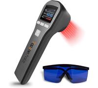Toponechoice Red Light Therapy Device - 4x808nm+16x650nm Near Infrared Light Therapy for Joint Muscle Pain Relief, Handheld Infrared Therapy for Body, Knee, Shoulder, Back, Dog, Cat, Black