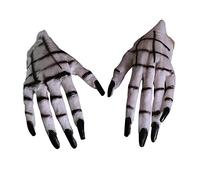 TOPOQ Halloween Ghost Gloves Scary Werewolf Hands Witch Gloves Creepy Halloween Costume Party Glovess Cosplay Accessories Fancy Dress for Skeleton Zombie Corpse Walking Dead Costume