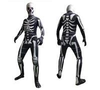 TOPOQ Halloween Zombie & Mummy Costume for Kids Adults Scary Zombie Outfit Skeleton Onesie Jumpsuit Removable Skull Head Mask Hat Halloween Costume Fancy Dress Cosplay Party Accessories Breathable