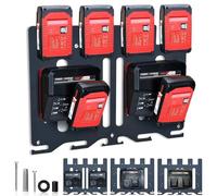 TOPOWN 3-in-1 Pro Wall Mount for Einhell Chargers and 18 V Battery, for Power X-Change Charger, Twincharger, Fastcharger, Boost Charger