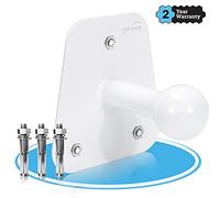 TOPOWN Universal Wall Mount for Bicycle Carrier Includes Mounting Material Practical and Universally Wall Hanger for Bike Holder Suitable Holder for Each Rear Bicycle Rack, Garage/Cellar White(New)