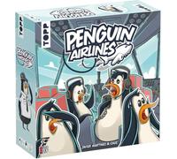 TOPP 18580 Penguin Airlines - Who brings the bird down. Turbulent communication game in real time. The party plane for annoying teams. 2-8 players. Ages 9+. 30 minutes, multicoloured