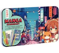 TOPP Manga Writing Set: Pens, Marker, Eraser, Ruler, Staples, 2 Transfer Sticker Sheets, Sticky Notes