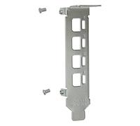 Topparall Low Profile Short Bracket Half Height Bracket with 2X Screws Compatible with NVID-IA Quadro K1200 NVS 510 P400 P600 P620 P1000 K1200 NVS510 T600 T1000, Silver