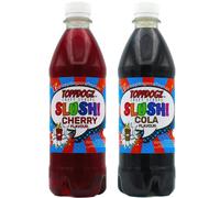 TOPPDOGZ Slush Syrup 2 x 500ml Cherry & Cola Home Slushie Syrup