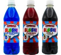 TOPPDOGZ Slush Syrup 3 x 500ml Blue Raspberry, Cherry & Cola Home Slushie Syrup