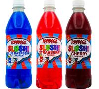 TOPPDOGZ Slush Syrup 3 x 500ml Blue Raspberry, Strawberry & Cherry Home Slushie Syrup