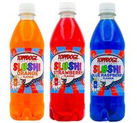 TOPPDOGZ Slush Syrup 3 x 500ml Blue Raspberry, Strawberry & Orange Home Slushie Syrup
