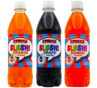 TOPPDOGZ Slush Syrup 3 x 500ml Orange, Grape & Mango Home Slushie Syrup