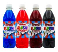 TOPPDOGZ Slush Syrup 4 x 500ml Blue Raspberry, Strawberry, Cherry & Cola Home Slushie Syrup