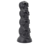 Topped Monster - skull dildo - 22 cm (black)