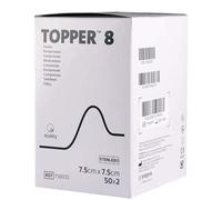 Topper 8 Sterile Swabs, 7.5cm x 7.5cm - Ideal for Wound Care, Dressing, Prepping, Scrubbing, Medical Use, Surgical, First Aid, Hospital-Grade Sterile Swabs - Pack of 100 Pouches