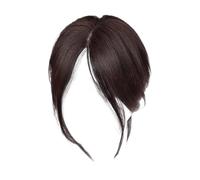 Topper Middle Side Part Bangs - Middle Side Part Fake Hair Bangs Realistic | Breathable Women Natural Looking Wig for Social Banquets Daily Commuting Travel Dating Business Trip