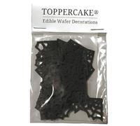 Toppercake Edible Spooky Spider Web Halloween Wafer Cup Cake Topper Decorations
