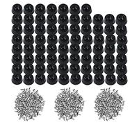 TopPerfekt 120 Pieces Small Round Rubber Feet W/Screws, 0.31" H x 0.59" D, Soft But Not Slip, Fine Grips for Furniture, Electronics & Appliances