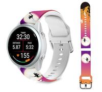 TopPerfekt 18MM Band Compatible with Garmin Forerunner 265S/255S/Venu 3S/2S/Vívoactive 4S/Vívomove 3S, Quick Release Soft Silicone Straps Bracelet Fit for Smartwatch for Women Men (Sorceress)