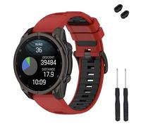 TopPerfekt 20mm Watch Strap Compatible with Garmin Fenix 8 43mm, Soft Silicone Replacement Wristband for Descent Mk3/Mk3i 43mm/Fenix 7S/6S/5S/Instinct 2S Smart Watch for Women Men