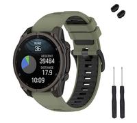 TopPerfekt 22 mm Band Compatible with Garmin Fenix 8 47 mm, Soft Silicone Replacement Watch Strap for Instinct 3 45 mm/Tactix 8 47 mm/Descent G1/G2 Smart Watch for Women Men, 6.1''-9'', Silicone, No