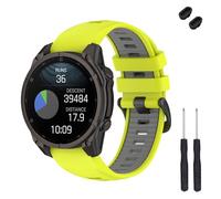 TopPerfekt 22mm Watch Strap Compatible with Garmin Fenix 8 47mm, Soft Silicone Replacement Wristband for Fenix 8 Pro 47mm/Instinct 3 45mm/Tactix 8 47mm/ Descent G1/G2 Smart Watch for Women Men