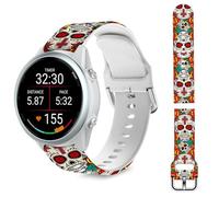 TopPerfekt Band Compatible with Garmin Forerunner 570 42mm/55/Vívoactive 6/5, 20MM Quick Release Soft Silicone Halloween Straps Bracelet Fit for Galaxy Watch 6 Smartwatch for Women Men -Crucifix