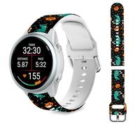 TopPerfekt Band Compatible with Garmin Forerunner 570 42mm/Vívoactive 6/5, 20MM Quick Release Soft Silicone Halloween Straps Bracelet Fit for Galaxy Watch 6 Smartwatch for Women Men(Extra-terrestrial)