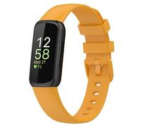 TopPerfekt Bands Compatible with Fitbit Inspire 3, Adjustable Soft Silicone Accessories Sport Strap for Women Men Bands MorningGlow Small