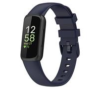 TopPerfekt Bands Compatible with Fitbit Inspire 3, Adjustable Soft Silicone Accessories Sport Strap for Women Men Bands Navy Large
