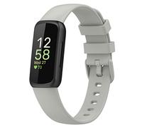 TopPerfekt Bands Compatible with Fitbit Inspire 3, Adjustable Soft Silicone Accessories Sport Strap for Women Men Bands RockAsh Small
