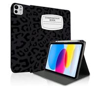 TopPerfekt iPad Pro 11-inch M4 20 24 Model (5th Gen) Protective Case Auto-Wake/Sleep Stand with Flip Cover Includes Pencil Suitable for Anyone to use Anti-Slip Shockproof Design-NoteBookBlack Leopard