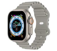 TopPerfekt Ocean strap Compatible with Apple Watch Ultra strap 38mm 40mm 41mm, Adjustable Soft Silicone Elastic Sport Breathable strap for women men Apple iWatch Series 8 7 6 5 4 3 2 1 SE Ultra