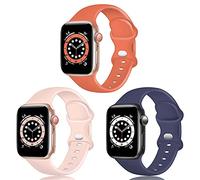 TopPerfekt Silicone Strap Compatible with Apple Watch Strap 38mm 40mm 41mm, Silicone Replacement Watch Band Straps for iWatch Series 8 7 6 5 4 3 2 1 SE Ultra