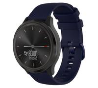TopPerfekt Sport Strap Compatible with Garmin Venu 4 41mm/3S/2S Quickfit Wristband, 18MM Silicone Adjustable Band Replacement for Vivoactive 4S, Vivomove 3S, Forerunner 265S/255S Music-Navy Blue 18mm
