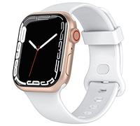 TopPerfekt Sport Straps Compatible with Apple Watch Strap 41mm 40mm 38mm, Soft Silicone Wristbands Replacement Strap for Apple iWatch Series 8 7 6 5 4 3 2 1 se Ultra for Women Men kids