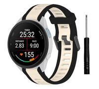 TopPerfekt Sport Straps Compatible with Garmin Forerunner 165/165 Music Band, Adjustable Silicone Strap Replacement for Vívoactive 6/5/Forerunner 570 42mm for Men Women (20mm)