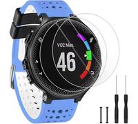 TopPerfekt Strap Compatible with Garmin Forerunner 235, Soft Silicone Replacement Watch Strap and 2 x Screen Protector for 235 Smart Watch for Women Men