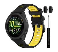 TopPerfekt Strap Compatible with Garmin Forerunner 265/265S Music, Soft Silicone Replacement Watch Strap for Forerunner 570 47 mm/265/255, Venu 4 45 mm (22 mm) and Forerunner 255S/265S, Venu 2S/3S (18