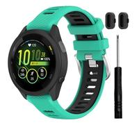 TopPerfekt Strap Compatible with Garmin Forerunner 265/265S Music, Soft Silicone Replacement Watch Strap for Forerunner 570 47 mm/265/255, Venu 4 45 mm (22 mm) and Forerunner 255S/265S, Venu 2S/3S (18