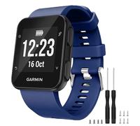 TopPerfekt Strap Compatible with Garmin Forerunner 35, Soft Silicone Replacement Watch Band Strap for Garmin Forerunner 35 Smart Watch, Fit 5.11-9.05 Inch (130-230 mm) Wrist (1- Navy)