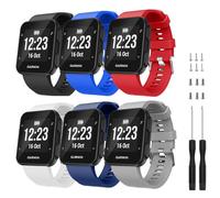 TopPerfekt Strap Compatible with Garmin Forerunner 35, Soft Silicone Replacement Watch Band Strap for Garmin Forerunner 35 Smart Watch, Fit 5.11-9.05 Inch (130-230 mm) Wrist